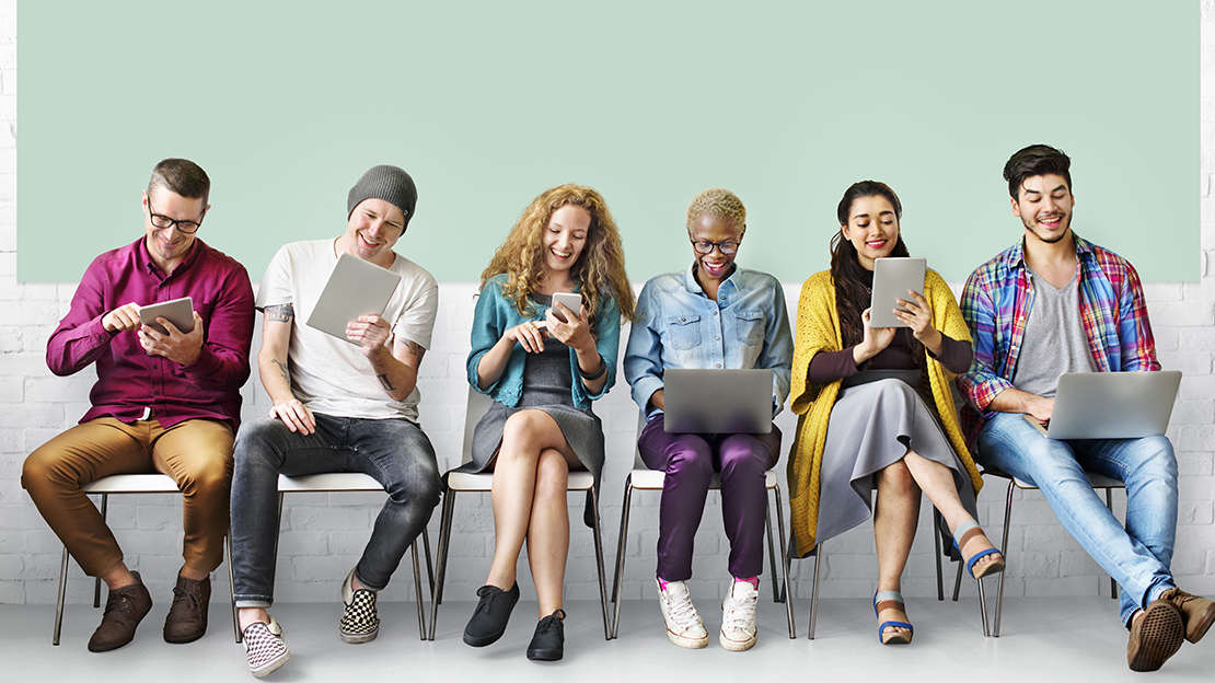 Människor använder olika sorters media